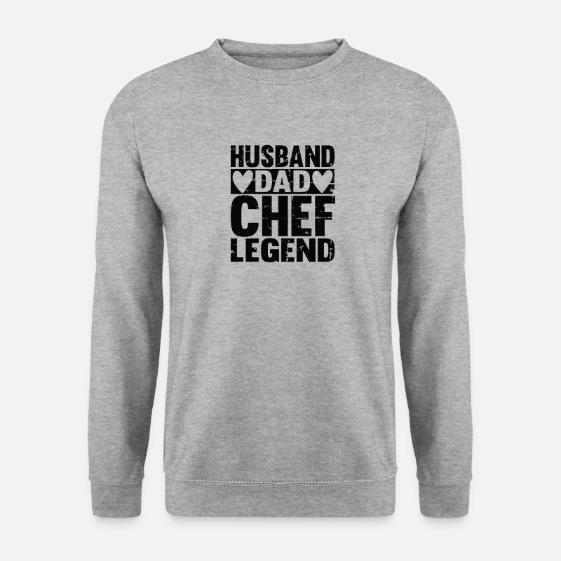 Father Husband Chef Hero Legend - Unisex Sweatshirt - salt & pepper