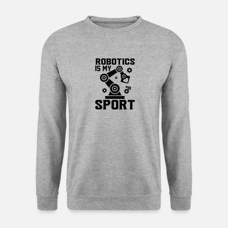 Roboter Programmierer Automatisierungstechniker - Unisex Pullover - Weißgrau meliert