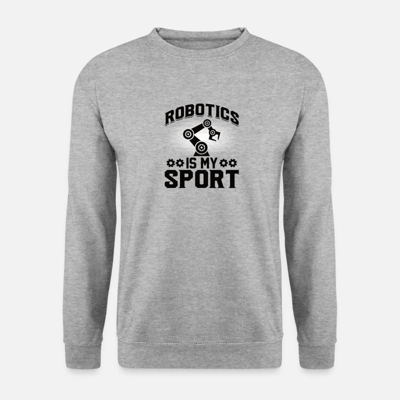 Roboter Programmierer Automatisierungstechniker - Unisex Pullover - Weißgrau meliert