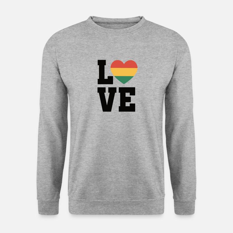 Ich bin Schwarze Geschichte Schwarzer - Unisex Pullover - Weißgrau meliert