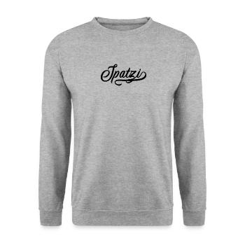 Spatzi Vintage - Sweat-shirt Unisexe - gris chiné - Devant - Alina (178cm) & Michal (187cm)