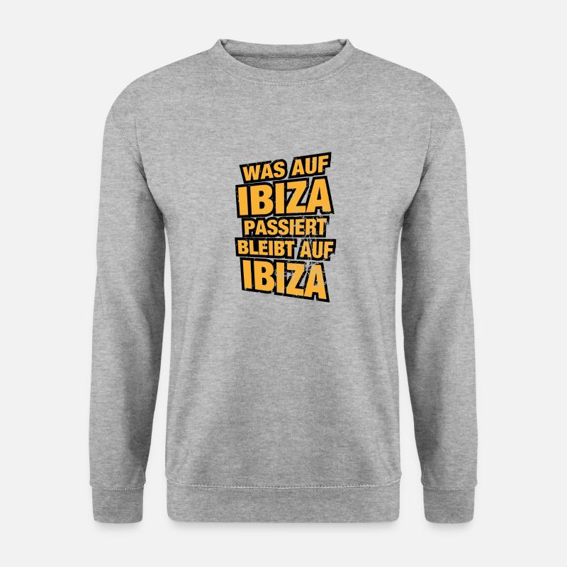 Ibiza - Unisex Pullover - Weißgrau meliert