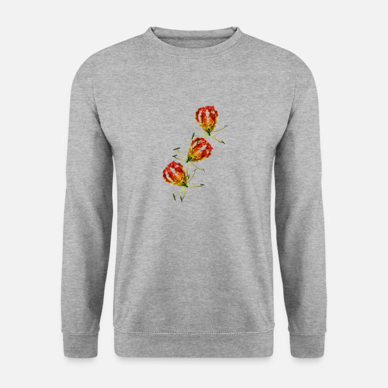 Flame Lily x 3 - Unisex Sweatshirt - salt & pepper