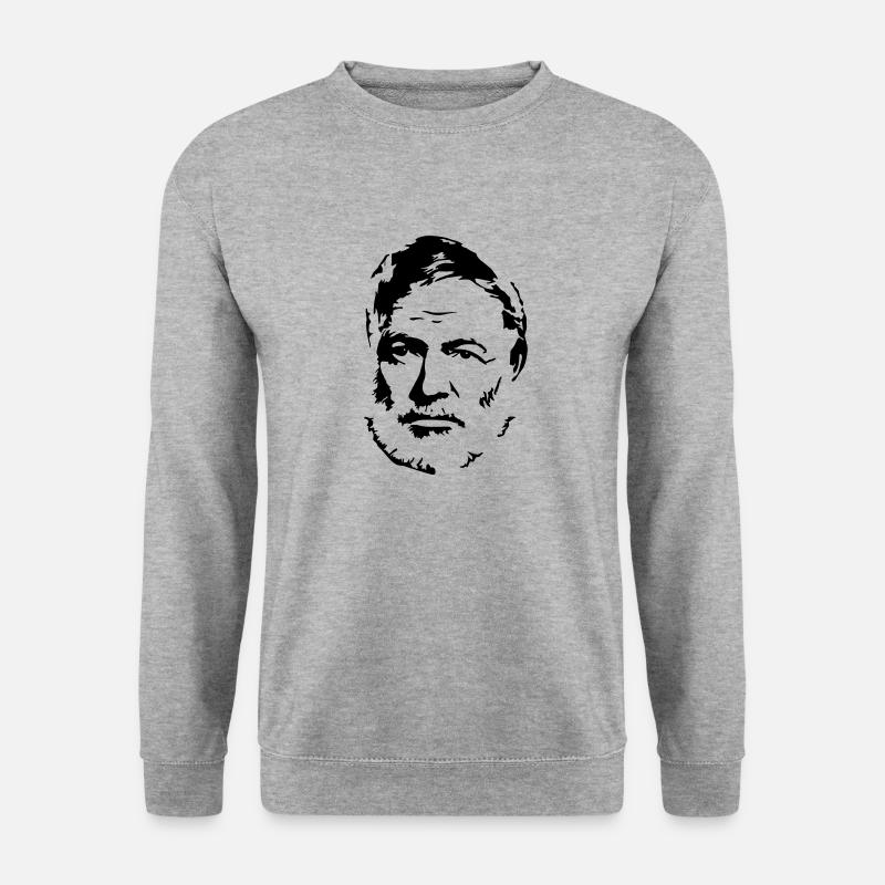 Hemingway - Unisex Pullover - Weißgrau meliert