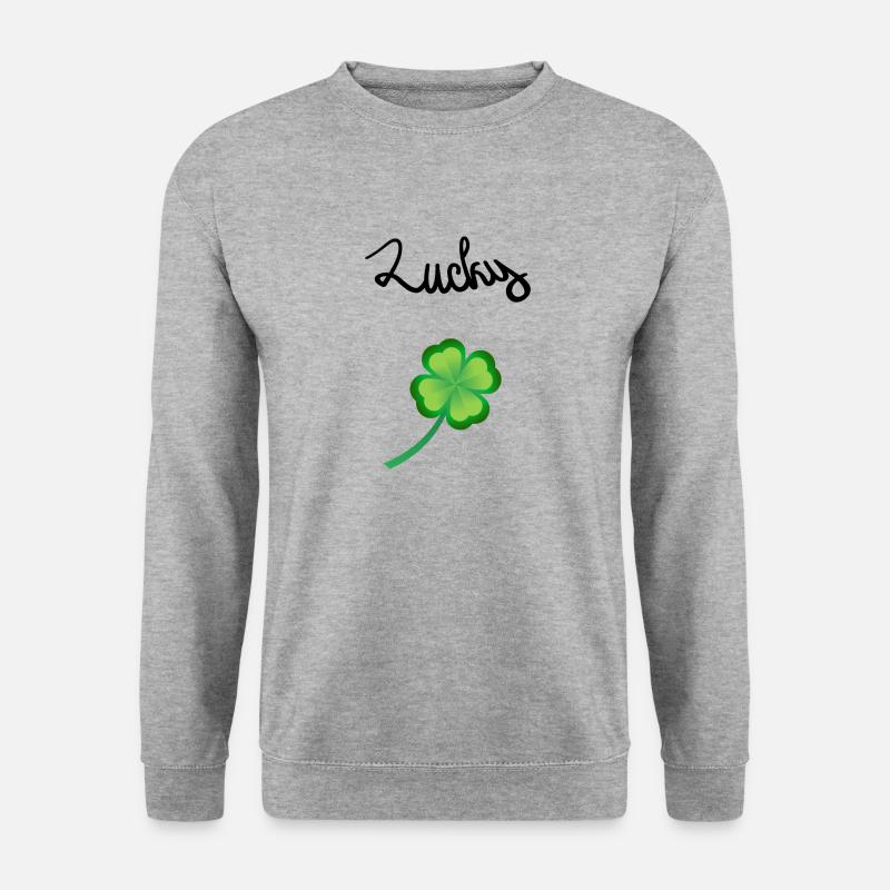 Four-leaf clover - Unisex Sweatshirt - salt & pepper