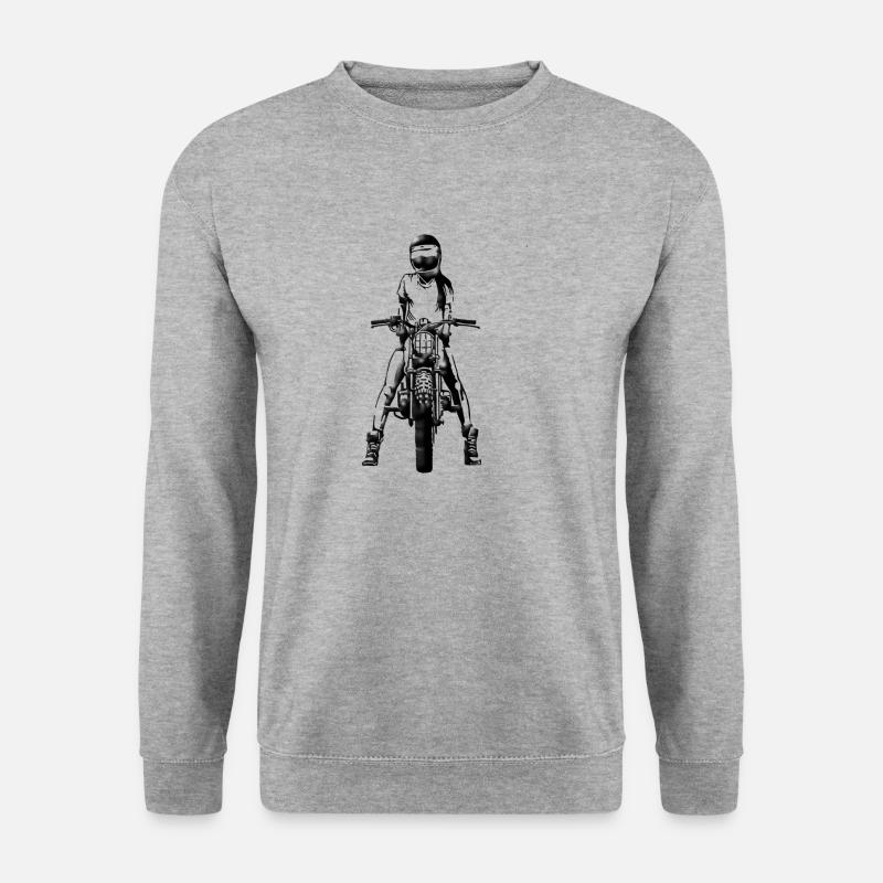 Unterwegs - Unisex Pullover - Weißgrau meliert