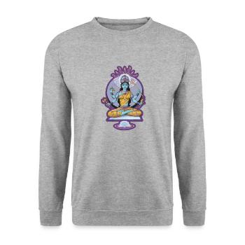 Kali, la mère de tous les êtres - Sweat-shirt Unisexe - gris chiné - Devant - Alina (178cm) & Michal (187cm)