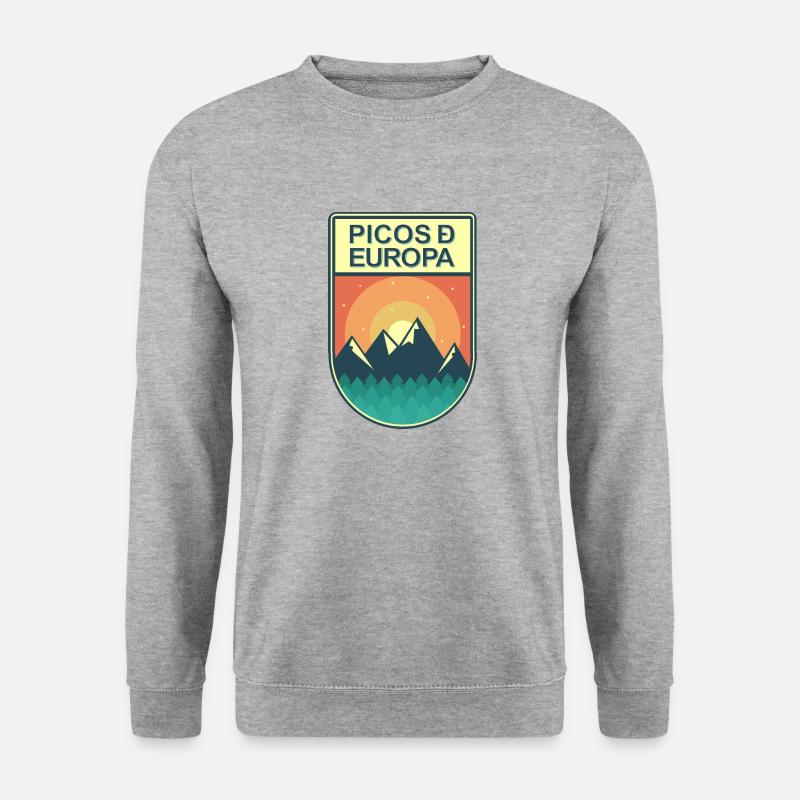 Europa-Spitzen - Unisex Pullover - Weißgrau meliert
