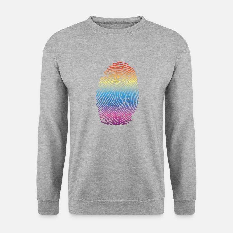 Gay Regenbogen LGBT Pride - Unisex Pullover - Weißgrau meliert