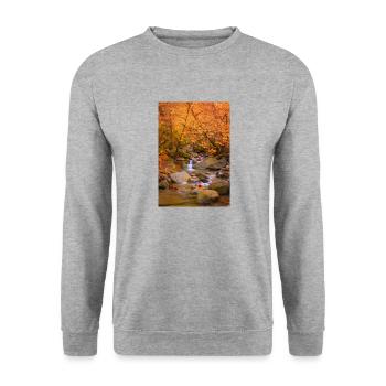 Jardin Zen - Sweat-shirt Unisexe - gris chiné - Devant - Alina (178cm) & Michal (187cm)