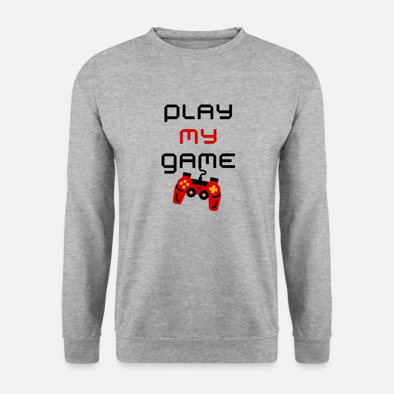 Gaming - Unisex Pullover - Weißgrau meliert