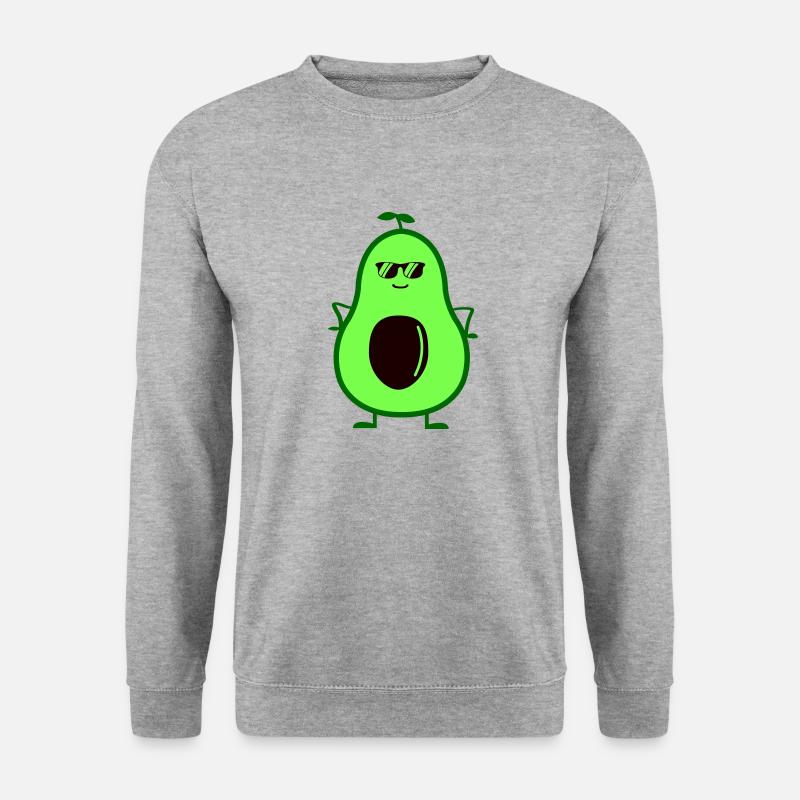Cool Avocado - Unisex Pullover - Weißgrau meliert