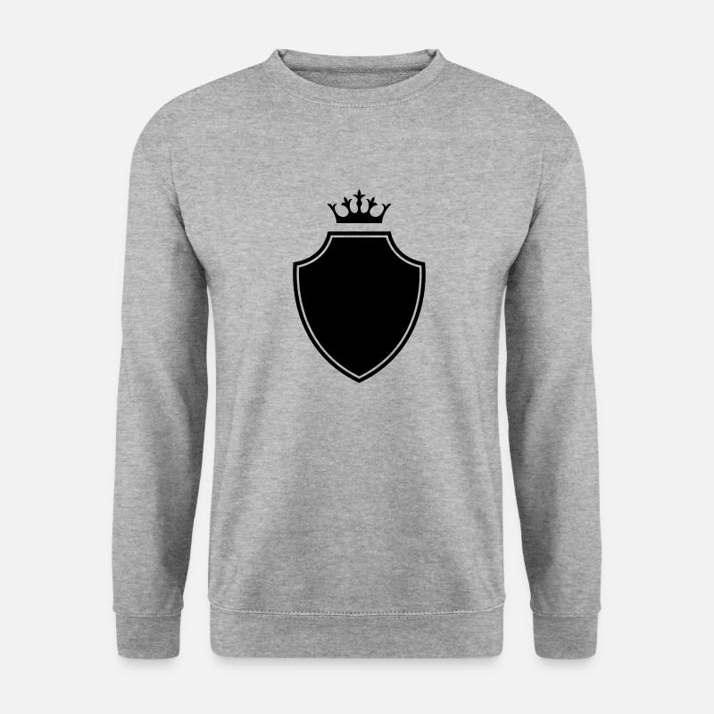 wappen - Unisex Pullover - Weißgrau meliert