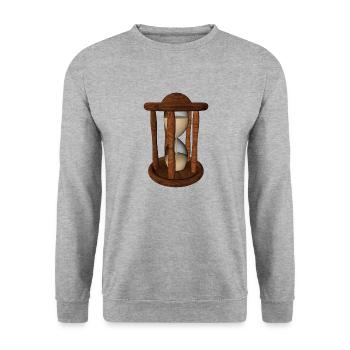 Sablier - Sweat-shirt Unisexe - gris chiné - Devant - Alina (178cm) & Michal (187cm)