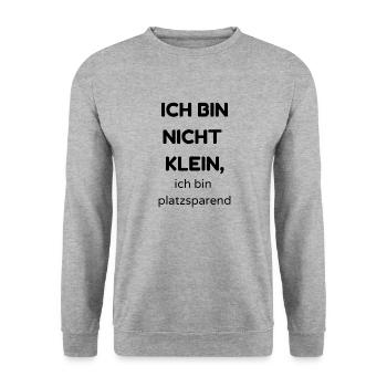 Klein - Unisex Pullover - Weißgrau meliert - Vorne - Alina (178cm) & Michal (187cm)