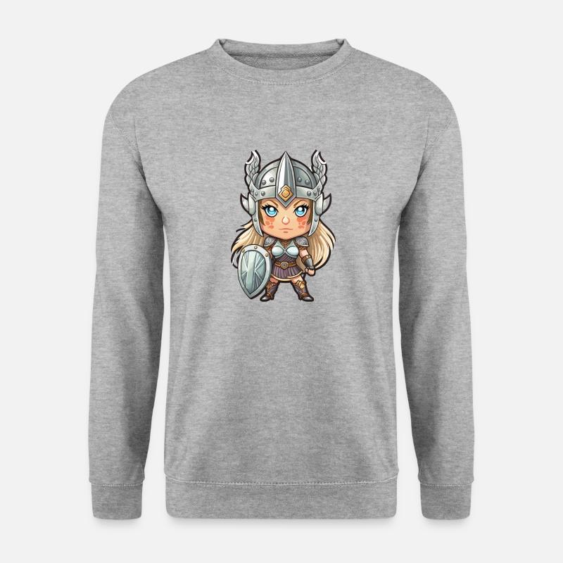 Walküre Freya - Unisex Pullover - Weißgrau meliert