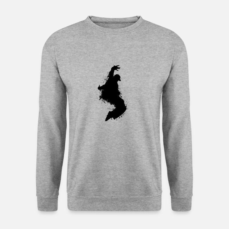 Dancing Dance Music - Unisex Pullover - Weißgrau meliert