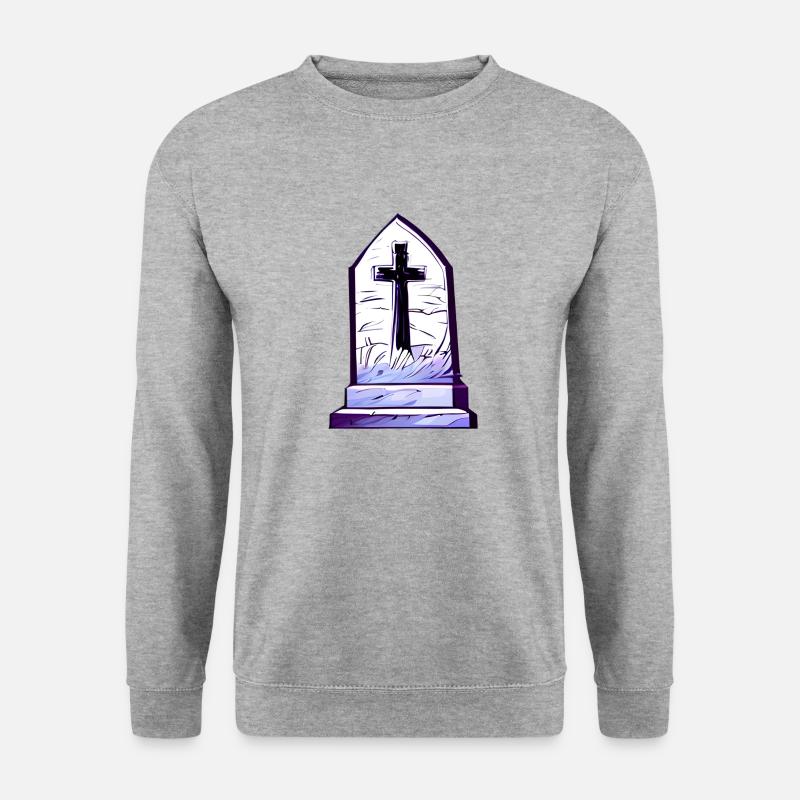 Grab - Unisex Pullover - Weißgrau meliert