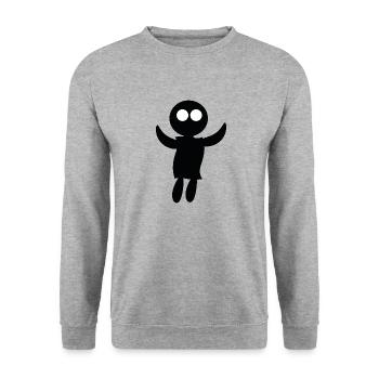 Zombi - Sweat-shirt Unisexe - gris chiné - Devant - Alina (178cm) & Michal (187cm)