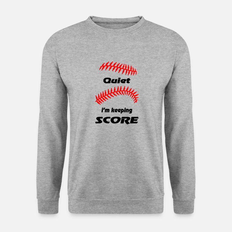 LEISE behalte ich Score - Unisex Pullover - Weißgrau meliert