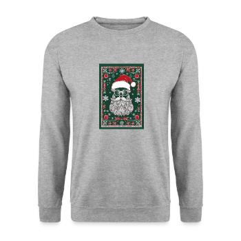 Ugly Christmas I - Unisex Sweatshirt - salt & pepper - Front - Alina (178cm) & Michal (187cm)