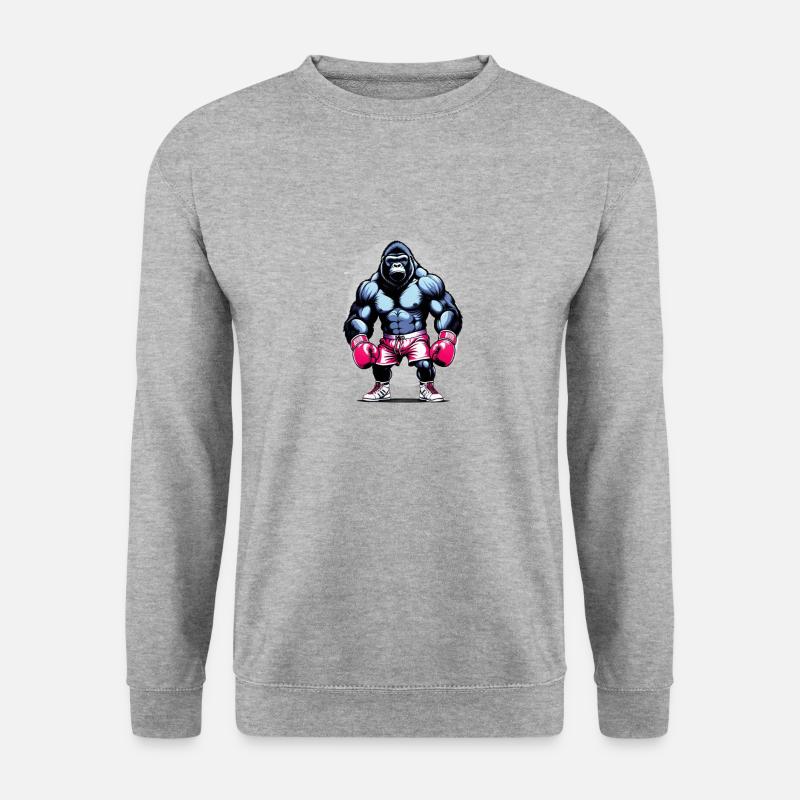 Boxing Gorilla Boxer - Unisex Sweatshirt - salt & pepper