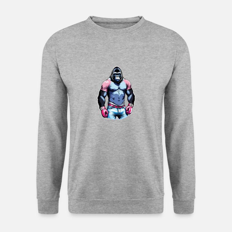 Boxing Gorilla Boxer - Unisex Sweatshirt - salt & pepper