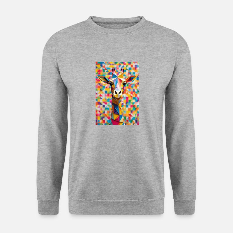 Rainbow Giraffe - Unisex Sweatshirt - salt & pepper