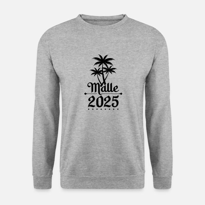 Malle 2025 Palm Trees - Unisex Sweatshirt - salt & pepper