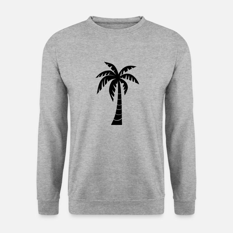palm tree - Unisex Sweatshirt - salt & pepper