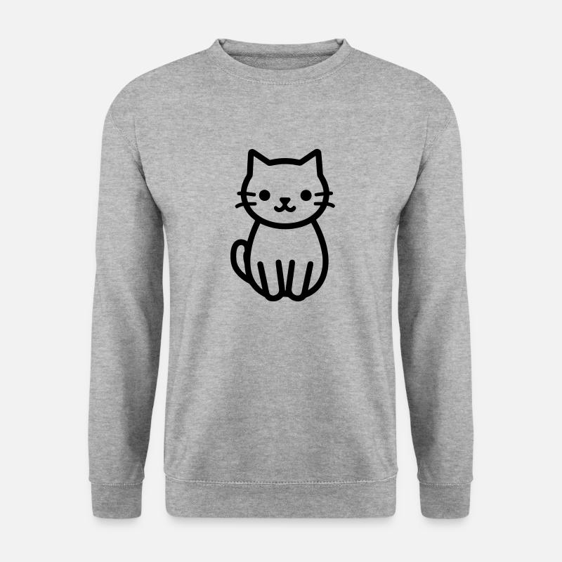 cat - Unisex Sweatshirt - salt & pepper
