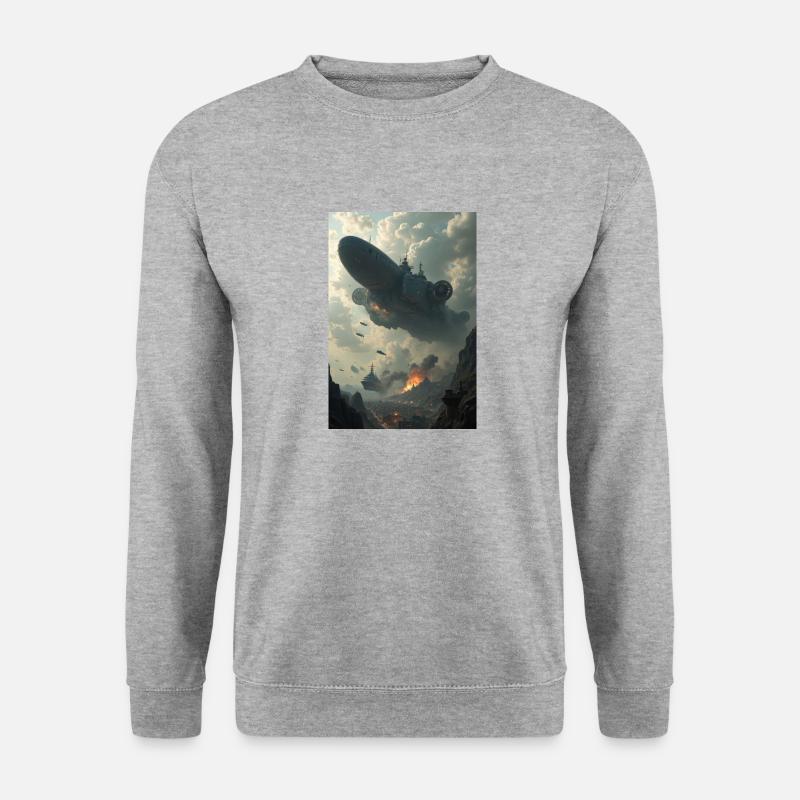 Luftflotte - Unisex Pullover - Weißgrau meliert
