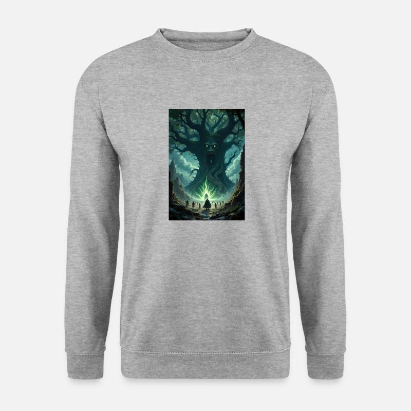 Fantasy tree image. - Unisex Sweatshirt - salt & pepper