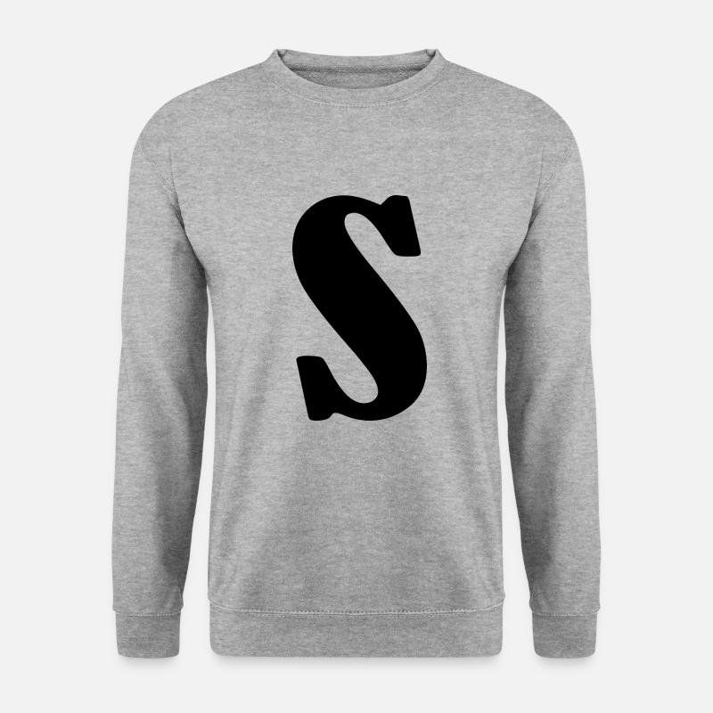 S - Unisex Pullover - Weißgrau meliert