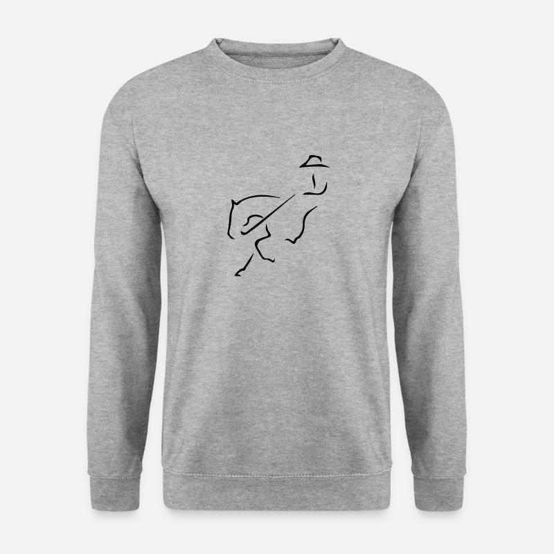 Sliding Stop - Unisex Pullover - Weißgrau meliert