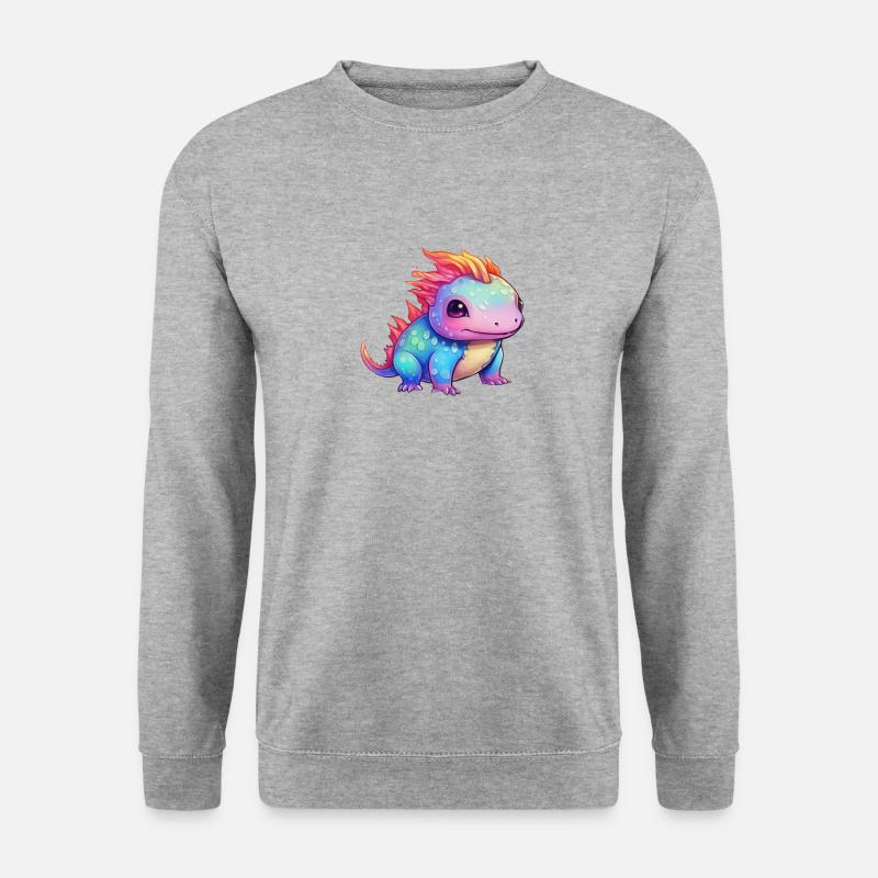 Rainbow Spell - The Cute Axolotl - Unisex Sweatshirt - salt & pepper