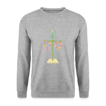 Suède Suède Nordique - Sweat-shirt Unisexe - gris chiné - Devant - Alina (178cm) & Michal (187cm)