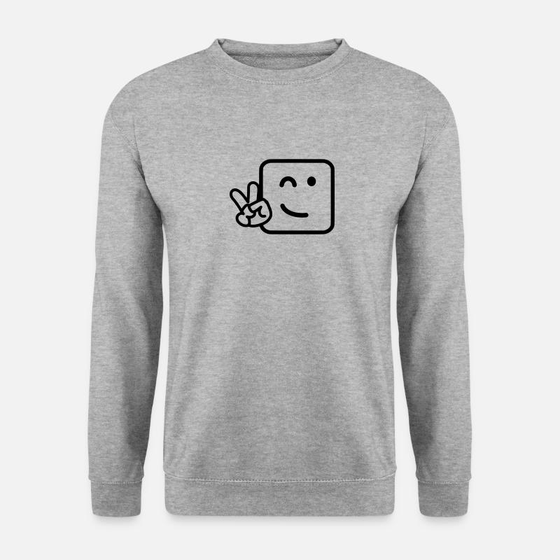Cool face - Unisex Sweatshirt - salt & pepper