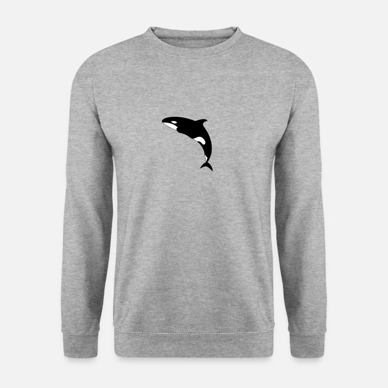 Wale - Unisex Pullover - Weißgrau meliert