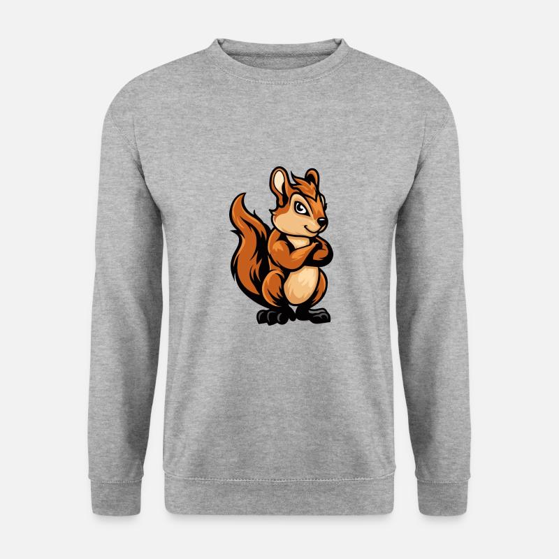Squirrel Comic - Unisex Sweatshirt - salt & pepper