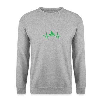 Vegan gift idea for vegans - Unisex Sweatshirt - salt & pepper - Front - Alina (178cm) & Michal (187cm)