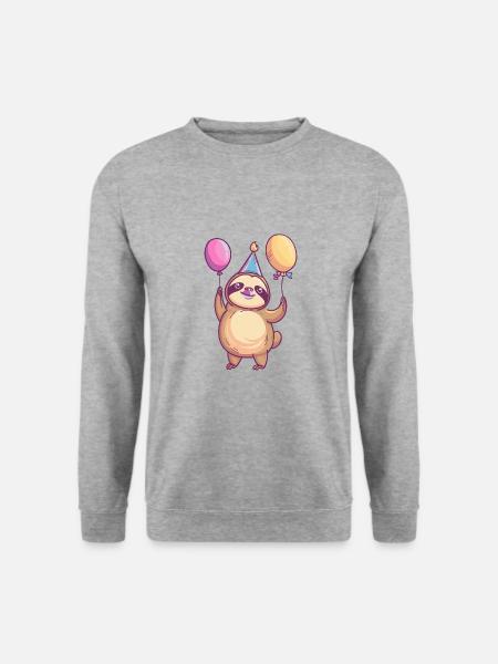 Sloth Birthday Baby - Unisex Sweatshirt - salt & pepper