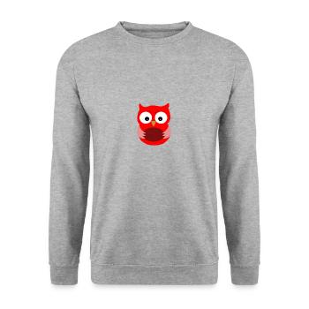 Chouette - Sweat-shirt Unisexe - gris chiné - Devant - Alina (178cm) & Michal (187cm)
