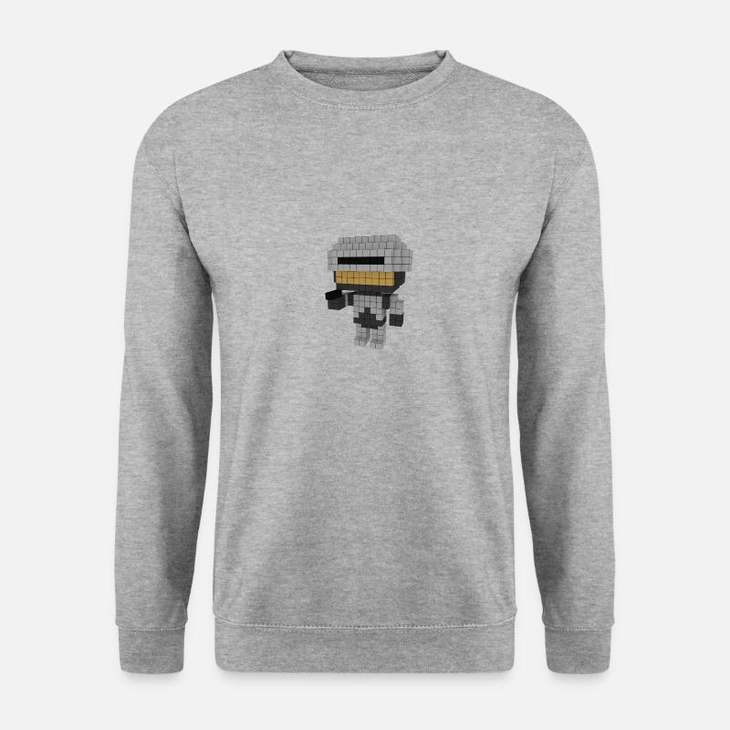 Robot Police - Unisex Pullover - Weißgrau meliert