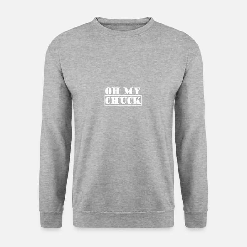 Oh, chuck 2 - Unisex Pullover - Weißgrau meliert