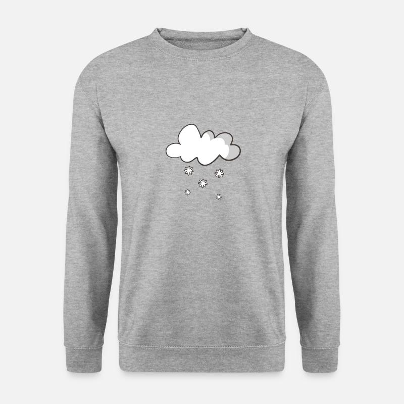 Schnee - Unisex Pullover - Weißgrau meliert
