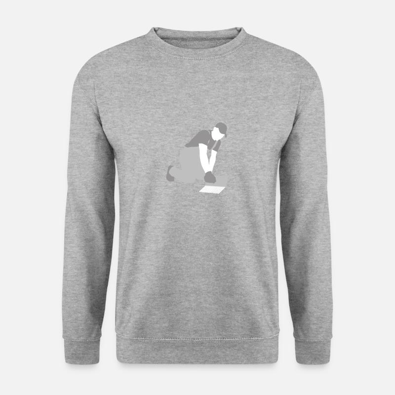 Tiler tile work - Unisex Sweatshirt - salt & pepper
