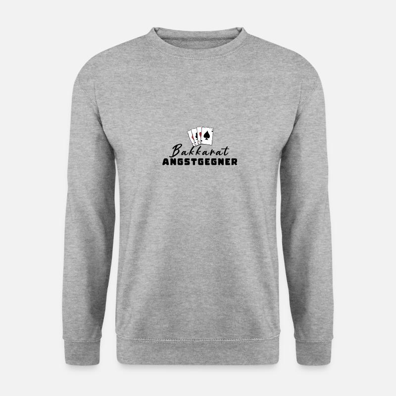 Bakkarat Angstgegner - Unisex Pullover - Weißgrau meliert