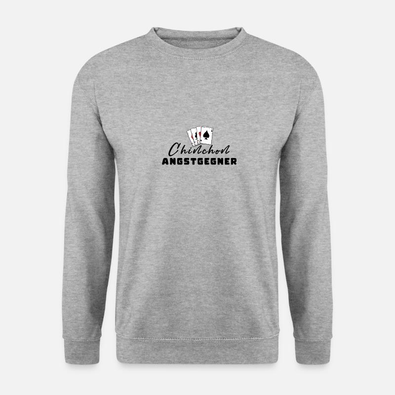 Chinchon Angstgegner - Unisex Pullover - Weißgrau meliert