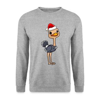 Bouquet BD Noël - Sweat-shirt Unisexe - gris chiné - Devant - Alina (178cm) & Michal (187cm)